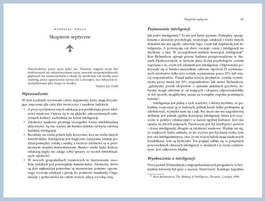 Projekt layoutu książki. Skład i łamanie tekstu